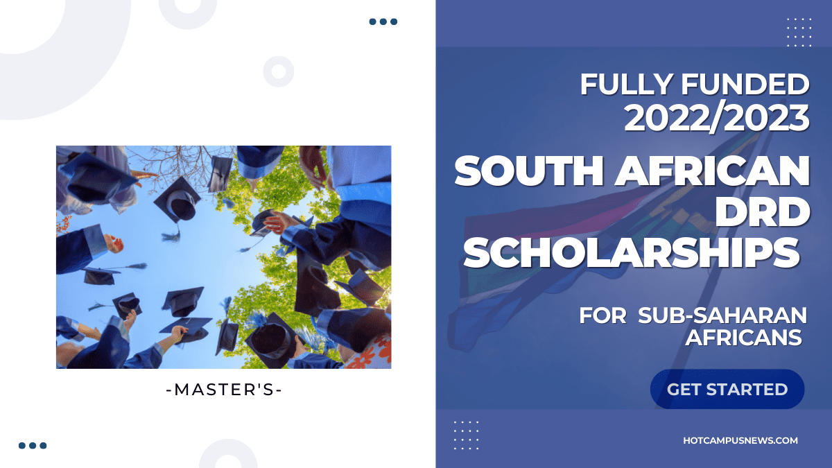 Fully Funded South African DRD Scholarships for Sub-Saharan Africans