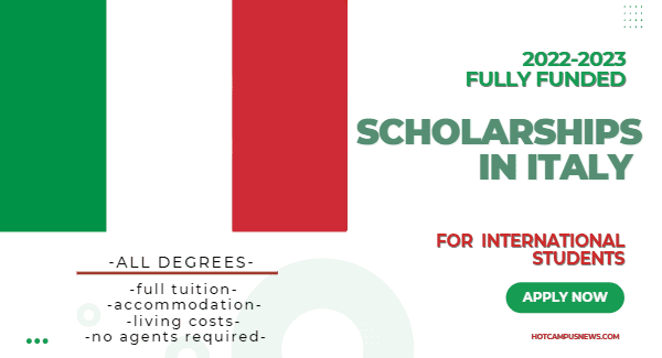Fully-funded Scholarships In Italy For International Students
